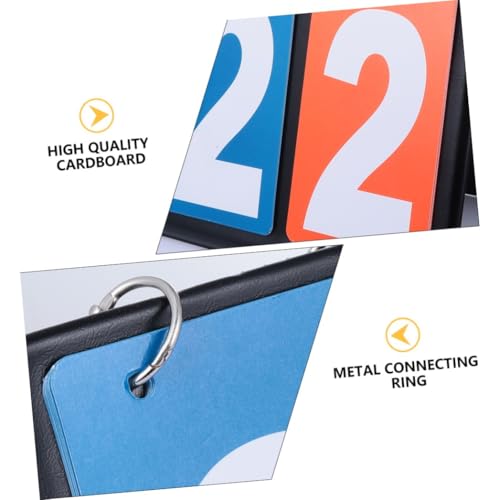 PRETYZOOM Double-Sided Flip Score Counter 2-Digit Manual Score Flipper for Sports Game Night and Training