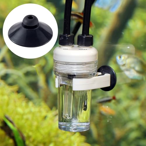 OIIKI 12PCS Fish Tank Suction Cup Clips, Black Aquarium Suction Cup Camp Clips for Fish Tank Attachments for Tank Pump, Overhead Line Tube, Fish Tank Aeration Setup - color: Black,12pcs