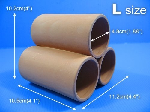 G&B Ceramic Pipe Set (L) Aquarium Ornament breeding Cones cave Decorations Cichlid