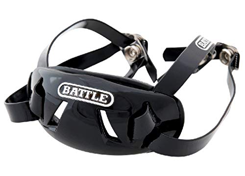 Battle Sports Shell Football Chin Strap - color: Black, size: Youth