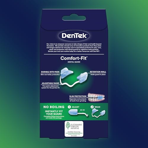 DenTek Comfort-Fit Dental Guard, 1 Storage Case & Pack of 2 Guards