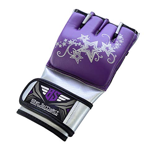 MMA Gloves, UFC Kickboxing Gloves, MMA Sparring Gloves, MMA Training Equipment, Fighting Gloves for Mixed Martial-Arts, MMA Training Gloves Adults Men & Women by BeSmart - color: Purple, size: Large