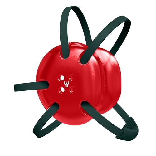 Great Call Athletics Wrestling Classic Headgear Earguard Adult Grappling Head Gear | Adjustable Ear Guards Dark Green Straps - style: Varsity Red w/ Dark Green Straps