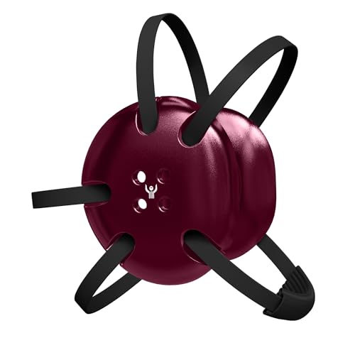 Classic Wrestling Headgear, Black Straps - style: Maroon w/ Black Straps