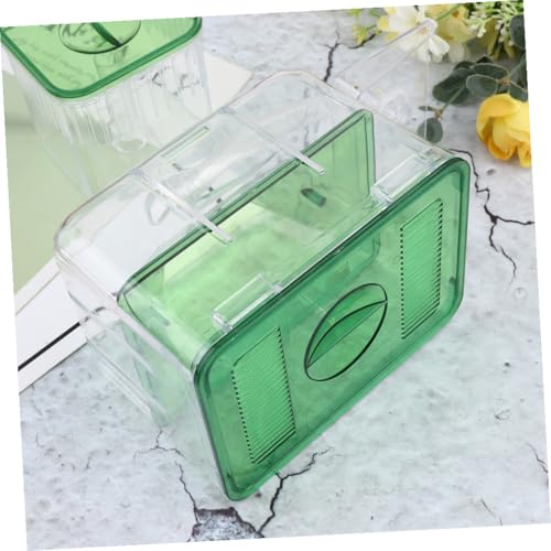 VOSAREA Self Guided Isolation Box for Fish Breeding Transparent Hatching Tank for Aquarium Protects Newborns Fish from Aggressive Species Fry Box for Enhanced Survival Rates