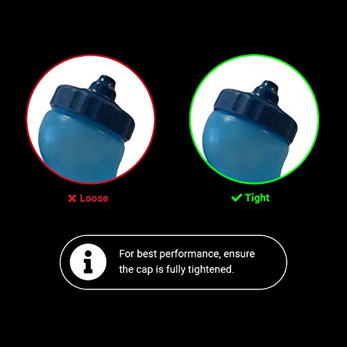 Ultraspire Human20 2.0 BPA & PVC Free Squeezable Bottle (Blue, 20 oz)