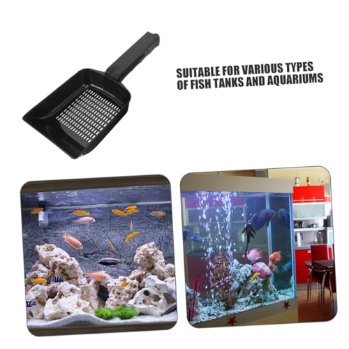 POPETPOP 2pcs Aquarium Sand Shovel Multi-Function Gravel Scoop for Fish Tank Cleaning Substrate Tool for Sand Removal Freshwater Aquariums