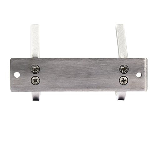 WEBI Heavy Duty Stainless Steel 304 Coat Rack Towel Rail with 2 Hooks, Great Home Storage & Organization, Brushed Finish, C-CBG02 - size: 2-Hooks