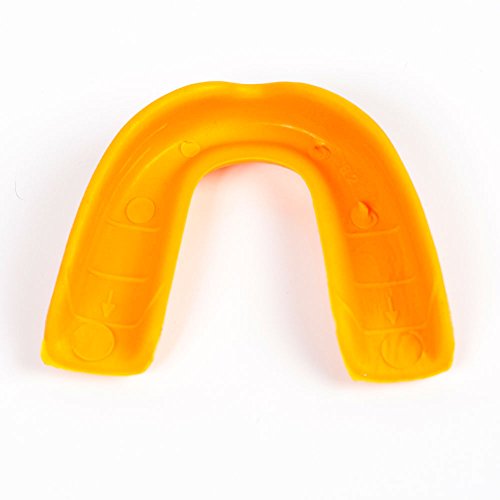 Tiger Claw Single Mouth Guard - Sports Mouth Guards - Football, Wrestling - Youth - Black - color: Yellow, size: Child
