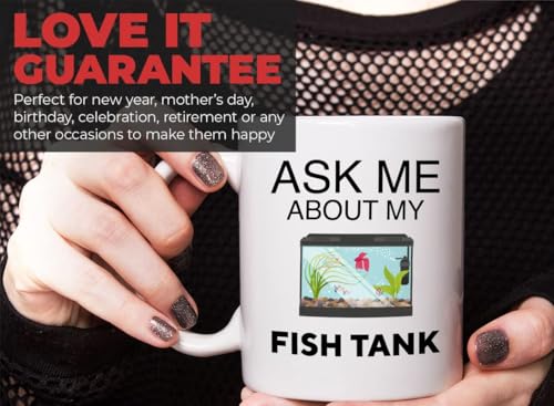 Bubble Hugs Fish Tank Lover Coffee Mug 11oz White - Fish Tank Lovers - Aquarist & Fishkeeping Gift