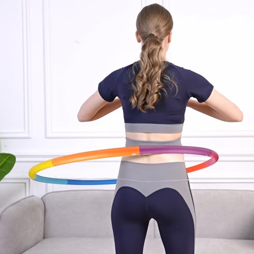 Phobby Weighted Exercise Hoop for Adults, Adjustable Fitness Hoop - style: Basic 2.2lb