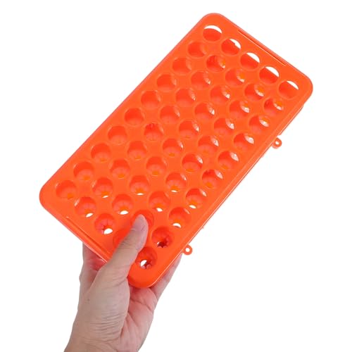 LIFKOME 50-Hole Rack with Silicone Gasket 18mm Laboratory Plastic Test Holder for Storage and Lab Organization