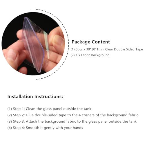 YongFoto Winter Snow Scene Fish Tank Background 30x12 inch Snowfield Pine Forest Rime Starry Sky Aurora Polyester Backdrop Reptile Habitat Terrarium Bearded Dragon Aquarium Background