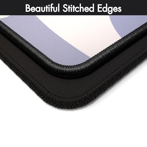 Gamer Boss - Gaming Mouse Pad - 48 x 24 Inches - 4mm Thick with Stitched Edges, Non-Slip Rubber Base, Premium Cloth Mousepad, Desk Mat for Laptop, Keyboard, Computer & PC (Mega, Smoke) - color: Smoke, size: 48" x 24"