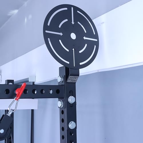 AHTAPFON Wall Ball Target for Rack Mounted with Extension,Medicine Ball Target for Power Rack Attachments,Home Gym Exercise Ball Squash Fitness for Enhance Explosive Power - size: 5/8″-16mm Hole