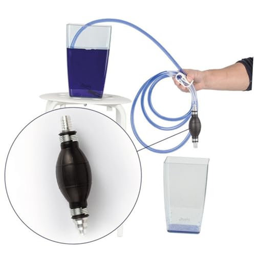 Manual Suction Hose Set for Car with Siphon Pump, Vehicle Guide Oil Tube and Water Suction, Portable Hand Pump for Fuel, Water Transfer, and Aquarium Use