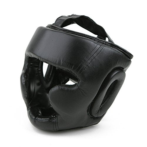 Ace Martial Arts Supply Leather Head Gear with Cheek Protection - X - Large