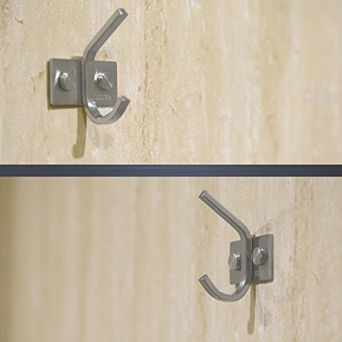 WEBI Robe Hook, Heavy Duty Brushed Stainless Steel 304 Coat Hook Rail Towel Rack, Great Home Storage & Organization for Bedroom, Bathroom, Foyer, Hallway, 1 Hook in 2-Pack - size: 1-Hook (2 Pack)
