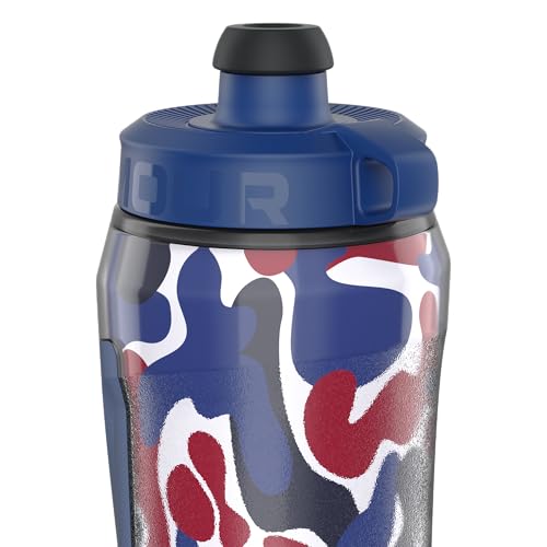 Under Armour 28oz Playmaker Squeeze Insulated 2 - Sports Water Jug, Leak Resistant for Baseball, Football & More, Royal Hypercamo - color: Royal Hypercamo