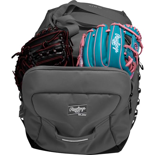 Rawlings Rawlings | Covert2 Duffel Equipment Bag | Baseball/Softball | Multiple Colors - color: Graphite