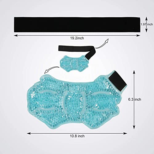 Ankle/Sport Foot Ice Therapy Wrap,Hot Cold Ice Gel Pack with Adjustable Brace for Sprained Ankles, Plantar Fasciitis, Achilles,tendonitis, and Swelling Feet,Microwaveable, Freezable and Reusable