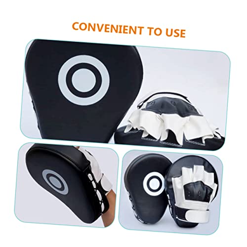 Boxing Pad Punching Pad Martial Arts Training Equipment Focus Mitt Ergonomic Pu Leather Taekwondo Kick 9.84X7.48 Inch Strike Shield