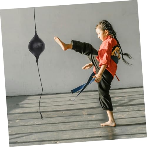 VICASKY 1 Set Boxing Reaction Ball PU Double End Speed Training Bag for Reflexes Coordination Durable Hanging Design for Efficient Space Use Boost Emotional Release Reflex Enhancement
