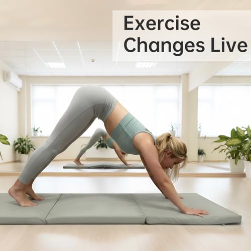 Foldable Yoga Mat - color: Grey