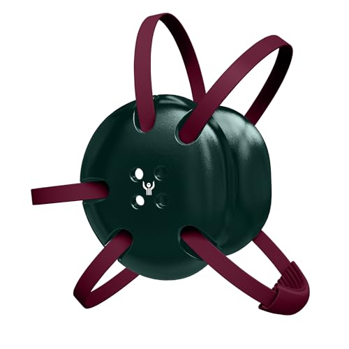 | Wrestling Classic Headgear | Earguard Adult Grappling Head Gear | Adjustable Ear Guards Maroon Straps - style: Dark Green w/ Maroon Straps
