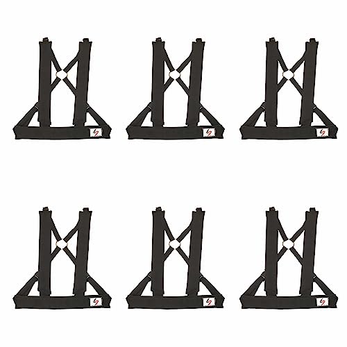 6 Pack Padded Harness for Athletes- Wear Forward for Speed Training or Backward for Overspeed Training. Fits 13+ Male and Female Athletes