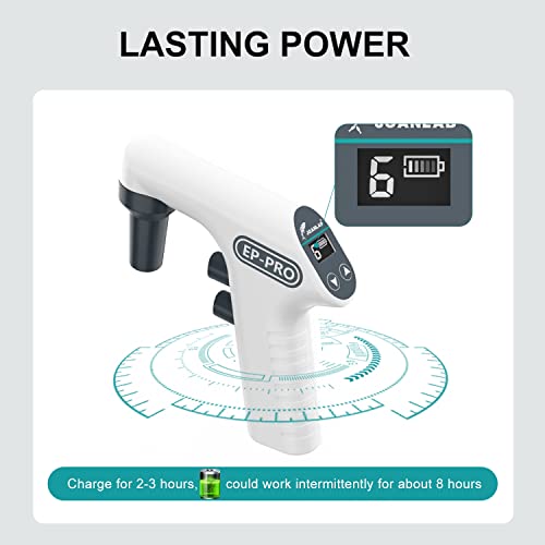 Lab Electric Pipette Controller Digital Automatic Pipettor Motorized Pipette Filler for Biology Chemical - color: EP100
