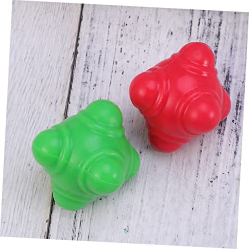 BESPORTBLE 3pcs Fitness Reaction Soccer Training Equipment Reaction Football Agility Bounce Training Balls Football - color: Green, size: Medium