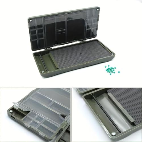 Yiju Rig Box Carp Fishing Tackle Box Fishing Rig Storage Fishing Lure Hook Tackle Storage Container Baitcasting Fly Fishing Box