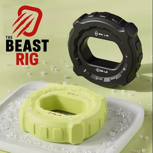 Silicone Hand Grip Strength Trainer, 20-50 lbs, Resistant Lightweight - color: Black