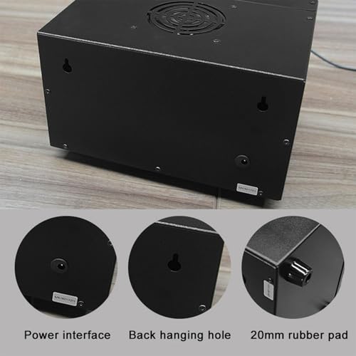Big Screen Boxing Interval Timer, Boxing Fitness Timer with Adjustable Sound, Training Time, Rest Time and Repeat, for Gyms, Garages, Workouts and Outdoor Activities