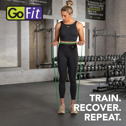 GoFit Resistance Band - color: Green, size: 30-50-Pound