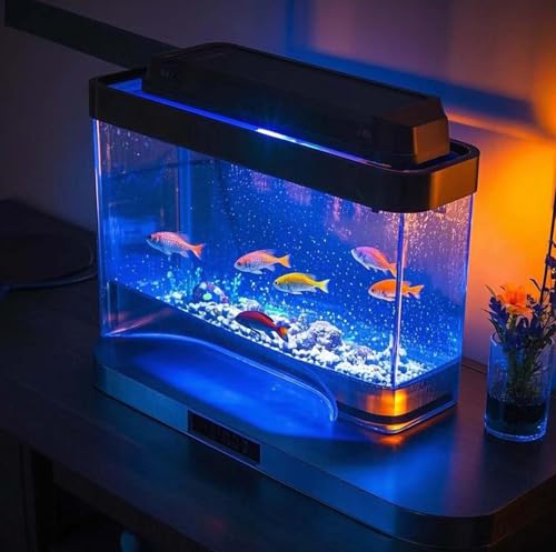 11inch RGB Aquarium Lights, Underwater Fish Tank Lights IP68 Waterproof Color Changing Adjustable Memory Submersible Remote Control Aquarium Tank Sucker Hood Strip Lamp Waterfall Lights - size: 11 Inch