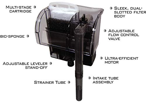 EA Performance Hang-On Power Filter - for Aquariums up to 10 GAL - NOT Made in CH!NA