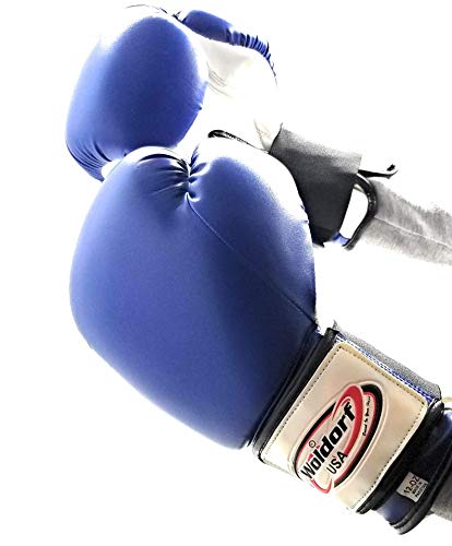 Boxing Gloves Kickboxing Blue in Vinyl, Kickboxing, Grappling, Sparring Gloves, Fighting Gloves, Muay Thai Training Gloves, Punching Gloves 6oz
