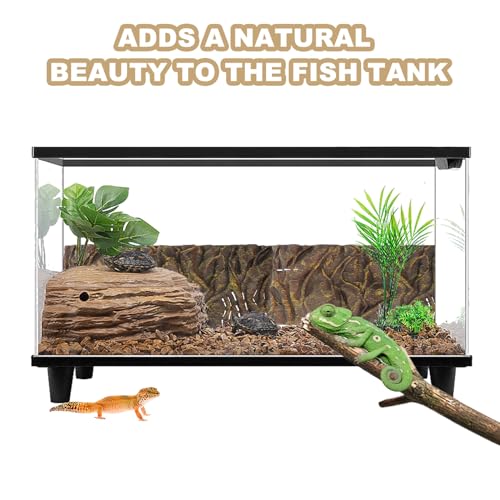 SUPVOX 3D Aquarium Background Board Reptile Tank Decor Imitation Bark Waterproof Corrosion-Resistant Terrarium Backdrop Suitable for Fish Tanks and Reptile Enclosures