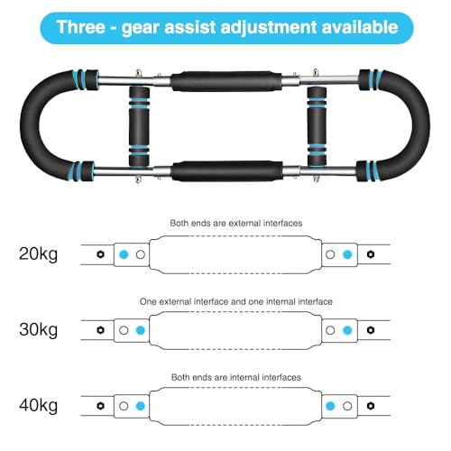 Adjustable U-Shaped Arm Strength Trainer β Portable 2-Level Resistance Band for Forearm, Biceps & Triceps β Ergonomic Grip, Home Gym Equipment (Black)