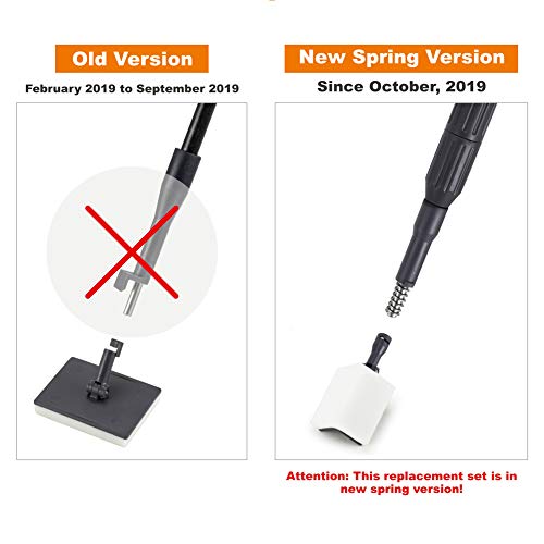 hygger hg816 6-in-1 Aquarium Cleaning Tools Replacement Kit (2 Flat Sponges, Angle Sponge, Razor Scraper)