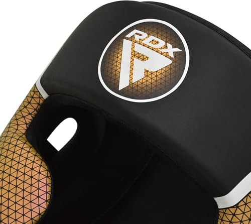 RDX Boxing Headgear, MMA Training, Adjustable Padded Full Coverage, Muay Thai, Kickboxing, Sparring, Martial Arts, Karate, Taekwondo Combat Sports Helmet, Men Women Home Gym - size: Medium