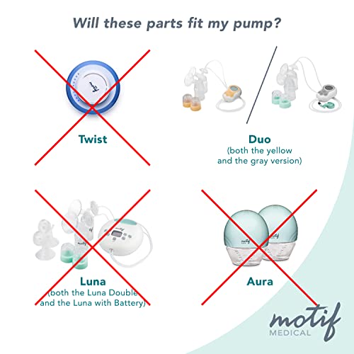 Motif Medical Tubing for Motif Duo Breast Pump - Pump Tubing Replacement W/Connectors - Easy-to-Replace Lactation Tube - Essential Breast Pump Parts for Pump Maintenance (32”, 2 Tubes)