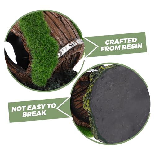 Holibanna Aquarium Decoration Resin Wine Barrel Ornament for Fish Tank Shrimp Cave Hideout and Aesthetic Decor for Betta Fish for Terrarium Garden and Aquatic Environments