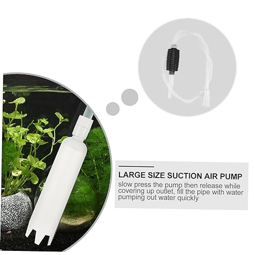 1set Fish Tank Siphon Filter Net for Water Changing Sand Washing and Dirt Removal Manual Aquarium Cleaning Tool Kit for Tanks
