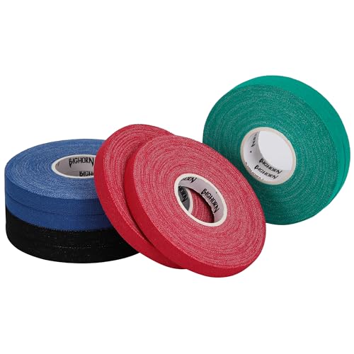 Bighorn Athletics Finger Tape, 0.3in x 45ft, 8 Rolls, Red/Black/Blue/Green - color: Red, Black, Blue, Green, size: 0.3-Inch