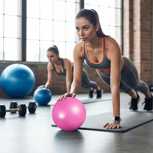 Aoriher 10 Pcs Small Pilates Ball Bulk 9 Inch Mini Yoga Ball - color: Pink,Blue