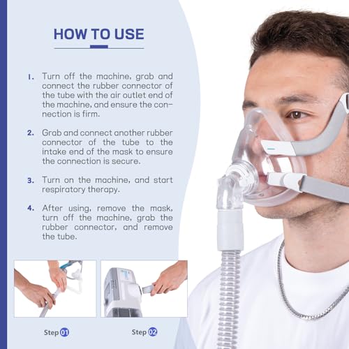 CPAP Tube - 6-Foot Universal CPAP Tubing - FSA/HSA eligible-Compatible with Most Machines & Masks, 19mm CPAP Hose - 22mm connectors, Lightweight Flexible, Odor-Free, 2-Pack - style: 2-Pack