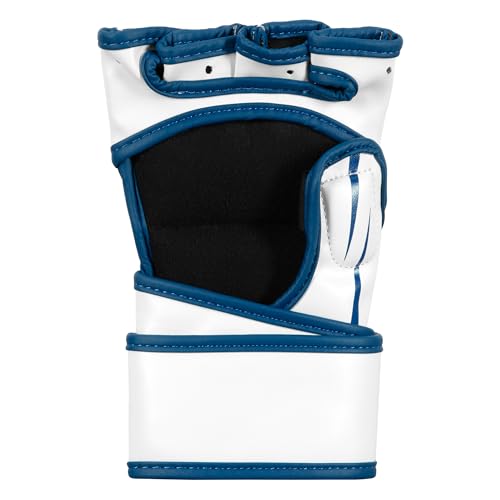 Title MMA Contender Training Gloves - color: Blue/White, size: Standard